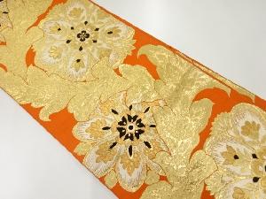 アンティーク　華紋模様織出し袋帯（材料）